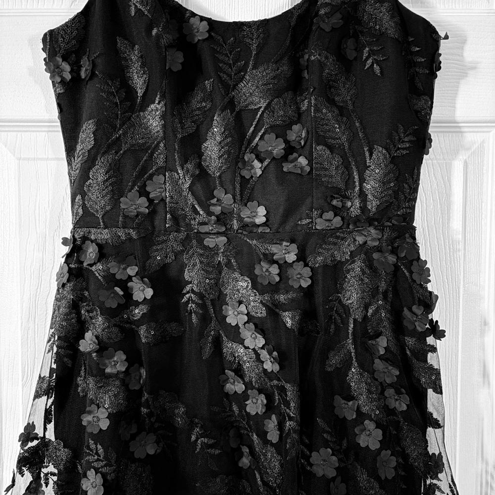 Dress the Population Black Floral Lace Cocktail Dress - Picture 4 of 5